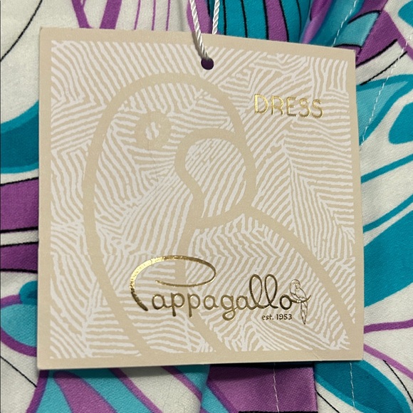 Pappagallo Purple and Blue Floral Midi Dress - Picture 4 of 5